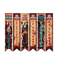 Hahafelt 6 Pcs Halloween Party Decorations Banners 61 Inch Carnival Clown Bulletin Board Banner Evil Circus Gothic Porch Door Hanging Decor for Wall Classroom Office Halloween Circus Party Supplies