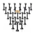 24 Pcs Black Table Number Holder Metal 3.15 in Place Card Holder