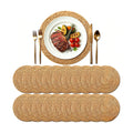 13.8" Round Woven Placemats, Plate Chargers for Dining Table