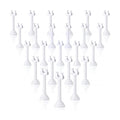 24 Pcs White Table Number Holder Metal 3.15 in Place Card Holder