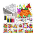 Thanksgiving Fall Crafts for kids, Autumn Art Activity DIY Blank Puzzle Toy