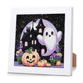 Halloween Diamond Art Kit for Kids with Frame,DIY Crafts for Girls Boy