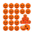 FOIMAS Halloween Pumpkin Candy Box, 36pcs Mini Plastic Pumpkin Containers Fillable Candy Treat Storage Box for Trick or Treat Halloween Party Decoration Storing Packaging Snacks Crafts Accessories