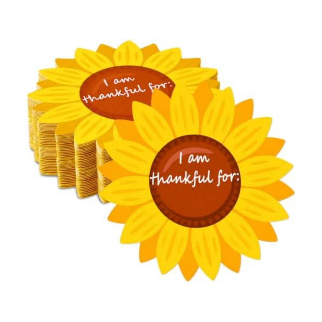 Qilery 100 Pcs Summer Table Place Cards Sunflower Cutouts