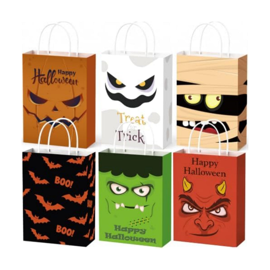 Riccioofy Halloween Treat Bags - 10 Pack Gift Bags for Trick or Treat