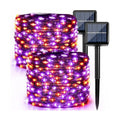 Brizled Orange & Purple Solar Halloween String Lights Outdoor Fairy Lights