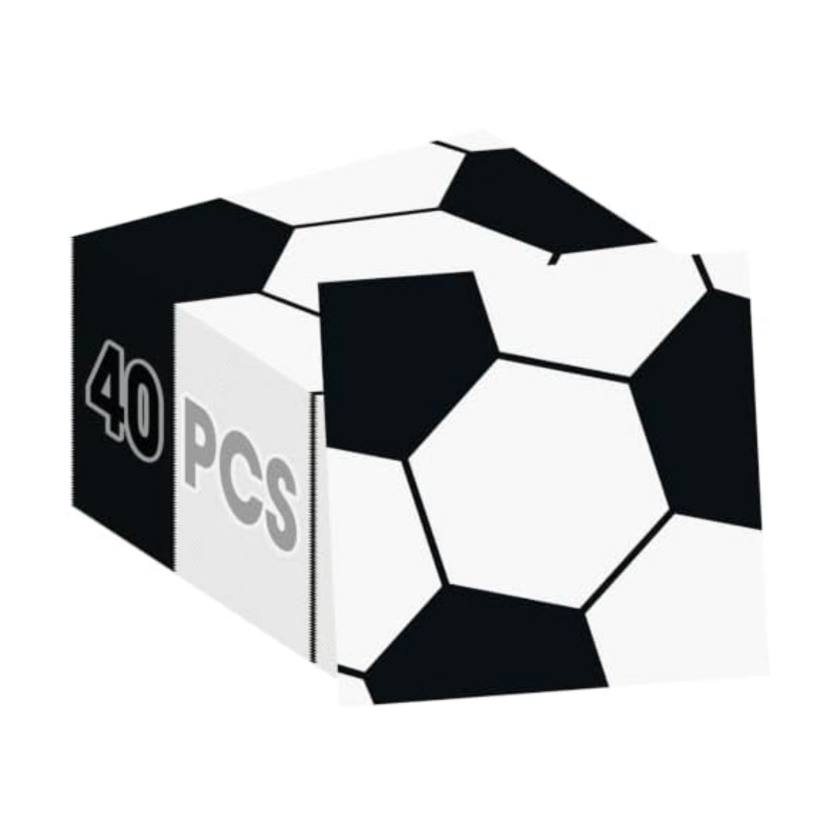 40 Pcs Soccer Napkins - Disposable Soccer Themed Party Decor Supplies, Soccer Ball Design Paper Napkins for Sport GameDay Birthday Party Favors Decorations