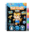 FUNNYB&G Foil Art Craft Kit for Kids, Sparkly Birthday Gift Toy for Boys