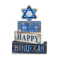 Lineshading 4 Pcs Hanukkah Table Decorations for Home, Star of David Signs