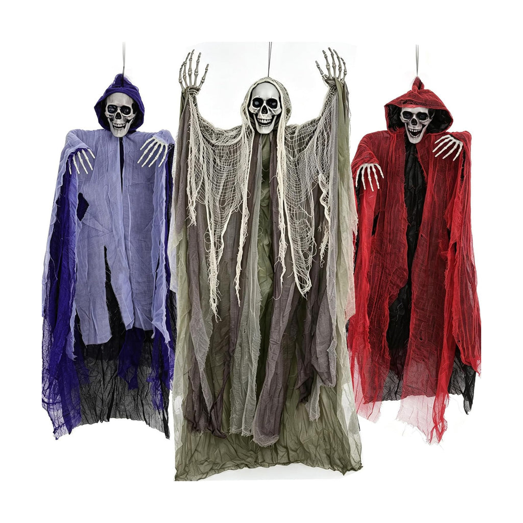 3 Pack Hanging Skeleton Ghosts Halloween Decorations Outdoor Yard Decor