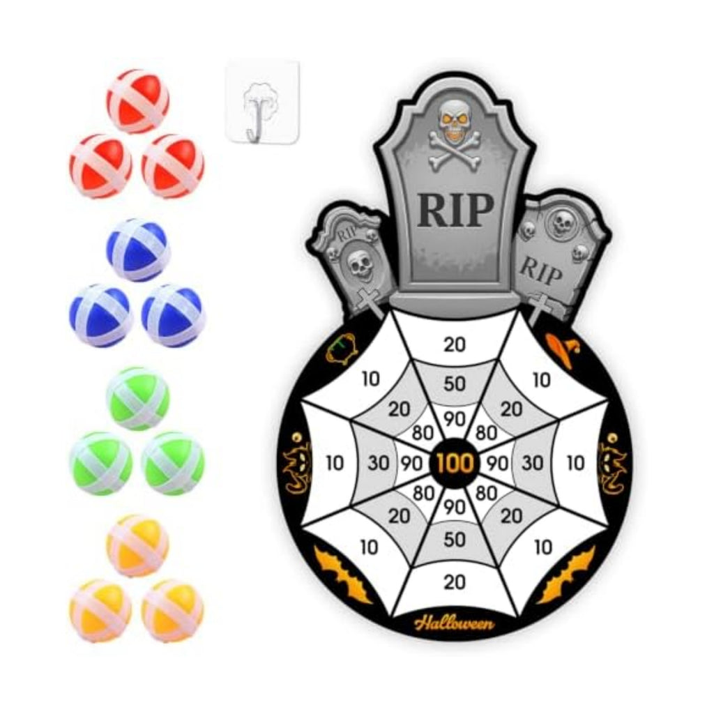 Halloween Games, Halloween Party Supplies Dart Board with 12 Sticky Balls