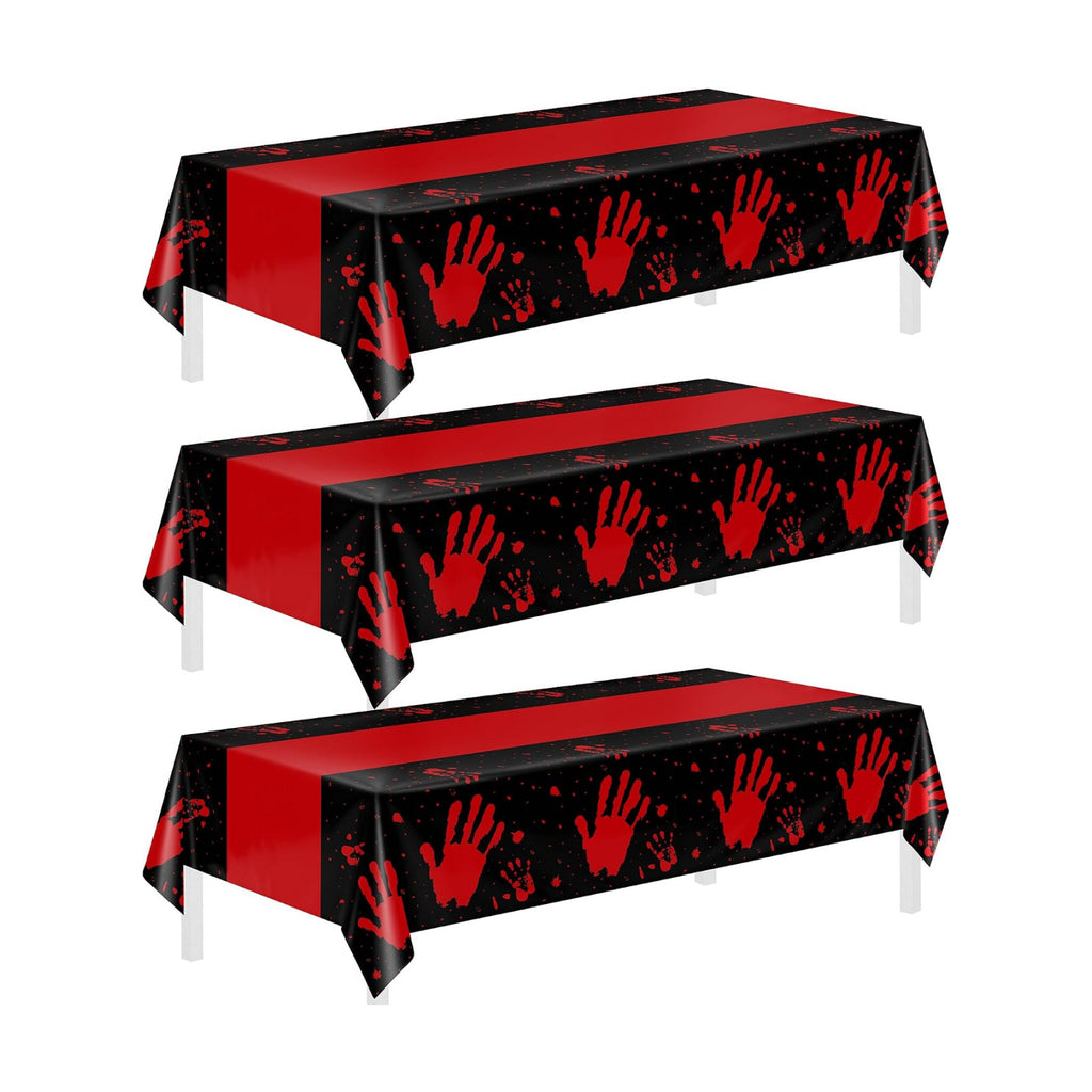 Childom 3 Pack Halloween Tablecloth Rectangle Table,Halloween Decorations