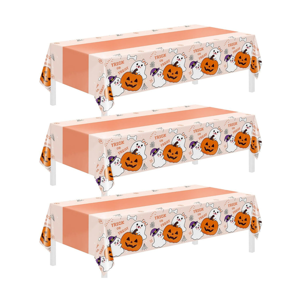 Childom 3 Pack Halloween Tablecloth Rectangle Table,Halloween Decorations