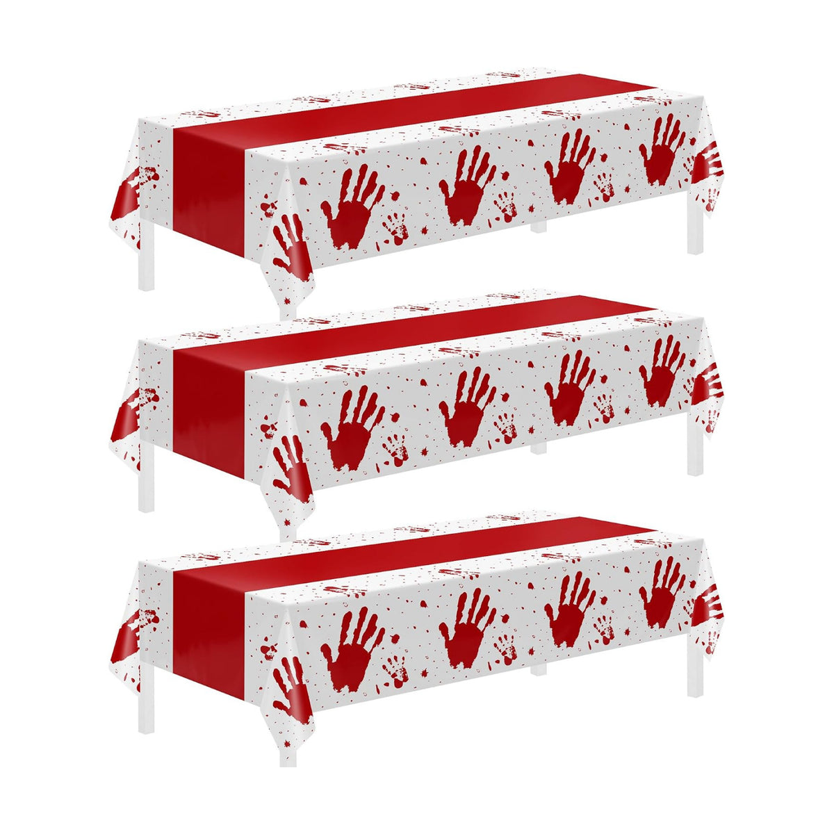 Childom 3 Pack Halloween Tablecloth Rectangle Table,Halloween Decorations