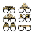 ASVNRES Happy New Year’s Eve Glasses 2027 - Pack Of 6, Happy New Year Eve Party Glasses Decorations Supplies 2027 (6)