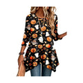 Zeagoo Womens Tops 3/4 Sleeve Loose Fit Dressy Tunics Plus Size Boho Shirts