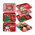 3Pcs 13x10 Inch Christmas Serving Trays Set