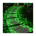 GIGALUMI Green Solar Pathway Lights, 20-Pack Outdoor Halloween Decor