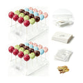 2 Pack Cake Pop Stand, 20 Holes(Clear)