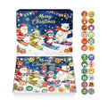 JWSCYSY 2026 Christmas Advent Calendar Box Set DIY - 24 Empty Surprise Gift Boxes with Number Stickers to Fill, Countdown Calendar for Kids Family Holiday Christmas Decorations (Blue)