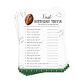 Football Themed Baby First Birthday Party Game, Who Knows The Best Game Cards, Fun Baby Shower Games for Guests, Football Party Decor Supplies, Sports Boy Birthday Activity Card Games Supplies Decor