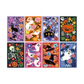 24 Pack Cute Halloween Greeting Cards, Cozy Halloween Decor Cards with Envelopes, Bulk Non-Scary Halloween Card Set for Adults Kids Teachers Party Favors, Blank inside