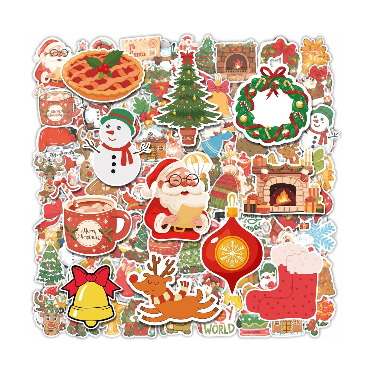 Stocking Stuffers for Kids | 100 PCS Cute Christmas Stickers