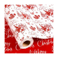 Yarcony Western Christmas Wrapping Paper Roll, Cowboy Christmas Gift Wrap