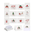 AmazingSpark 120 Pack Christmas Cards with Envelope Bulk White Xmas