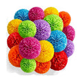 Recosis Fiesta Party Decorations, 18 Pcs Multicolor Paper Pom Poms