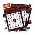 Halloween Bingo Cards for 24 Players - 5" x 7", Horror Movie