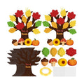 Tree of Thanks Craft Kit 24 Pack Thankful Tree Craft Kits Thanksgiving Hanging Ornament for Kids with Fall Leaves to Write on Classroom Autumn Thankful Art Project Thanksgiving Party Home Decoration