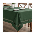 MIULEE Army Green Rectangle Tablecloth with Decorative Cutouts 60x104 inch