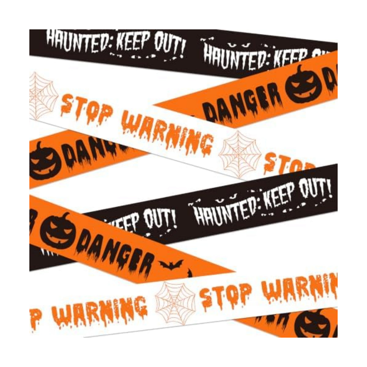 SWRT 3 Pack Halloween Decorations Caution Tape, 3 in x 30 Ft (Total 90 Ft)
