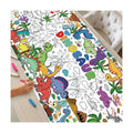 Dinosaur Coloring Poster & Table Cover - 71" x 31.5"