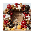Double Stuffed Fall Balloon Arch Kit, 148 Pcs Pre-Nested Balloons
