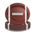 50 Pcs Football Shaped Plates, 12" Disposable Oval Paper Plates