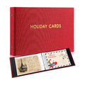 Spiareal Christmas Red Card Organizer with 100 Page suit 6x8 In Card Photo