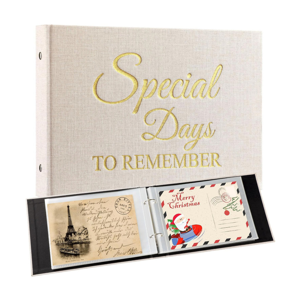 Spiareal Special Days to Remember Beige Card Organizer Set 6x8 in 100 Page