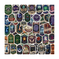 100 Pcs Halloween Potion Label Stickers, Dark Apothecary Decals