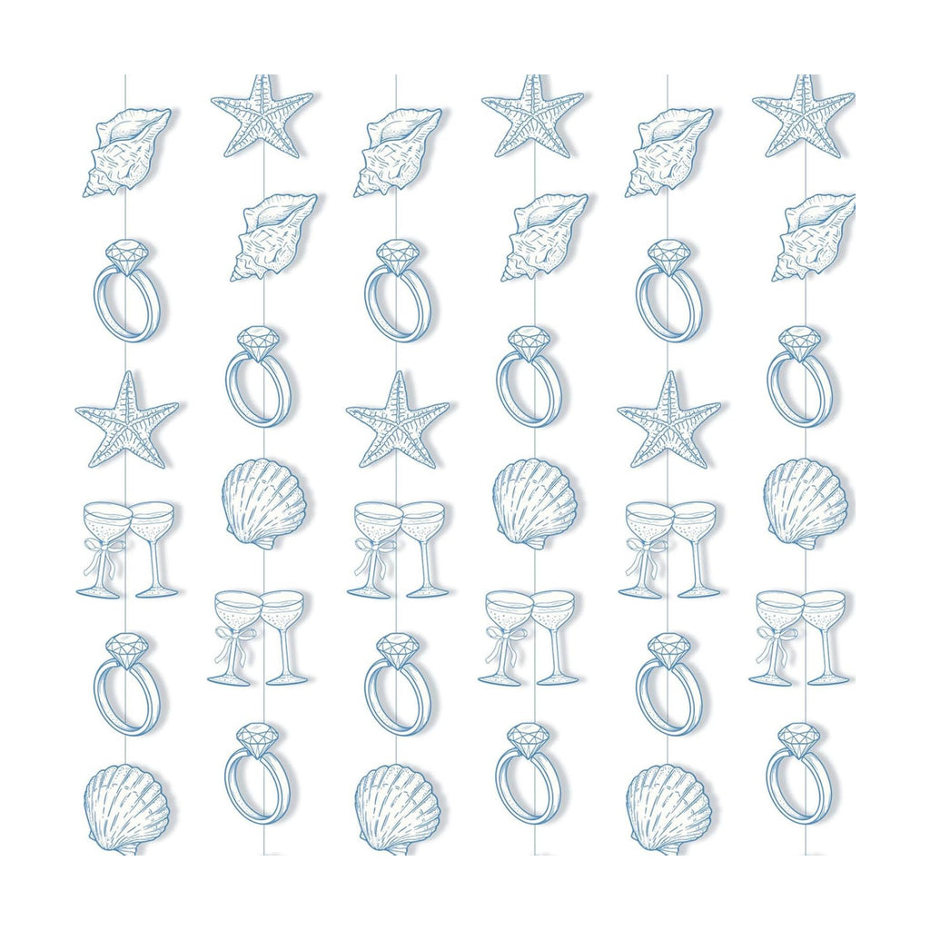 Xinnun 8 Pcs Last Toast on the Coast Bachelorette Decor Party Garlands