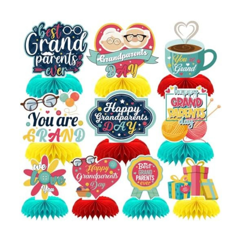 10Pcs Happy Grandparents Day Centerpieces Decoration for Table