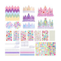 1476Pcs Paper Crowns DIY Birthday Princess Party Crown Kit for Girls Adults