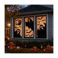 Large Halloween Window Clings Decorations Extra Large Ghost Silhouette Scary Black Ghost Decorations Window Decals for Windows