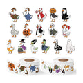 Eartim Halloween Funny Goose Sticker Rolls Self-Adhesive Decorative Decals