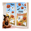 Glitter Halloween Window Clings Decor, Cute Ghost Pumpkin Stickers Decals