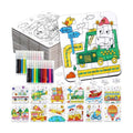 Transportation Puzzle Craft for Kids-Train Party Favors DIY Activities Toys