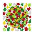400 PCS Christmas Foam Stickers, Glitter Christmas Stickers, 8 Sheets
