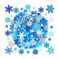 576 PCS Snowflake Foam Stickers, Glitter Winter Snowflake Stickers,8 Sheets