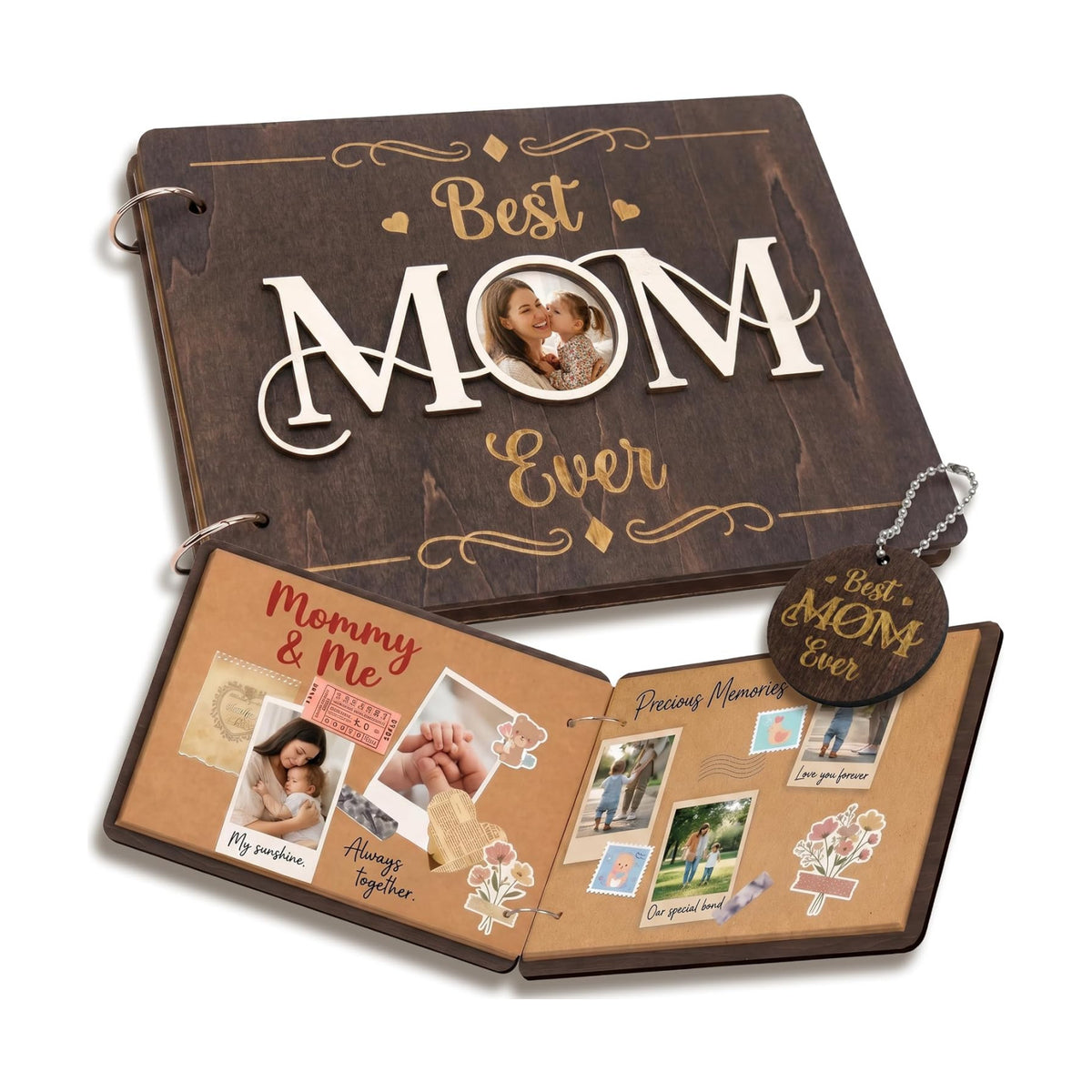 Stofinity Best Mom Ever Scrapbook, Moms Birthday Gift Ideas from Daughter